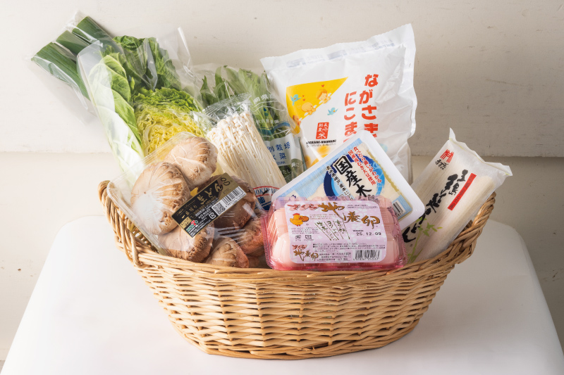 エレナ　刺しゃぶ　材料（野菜、米など）