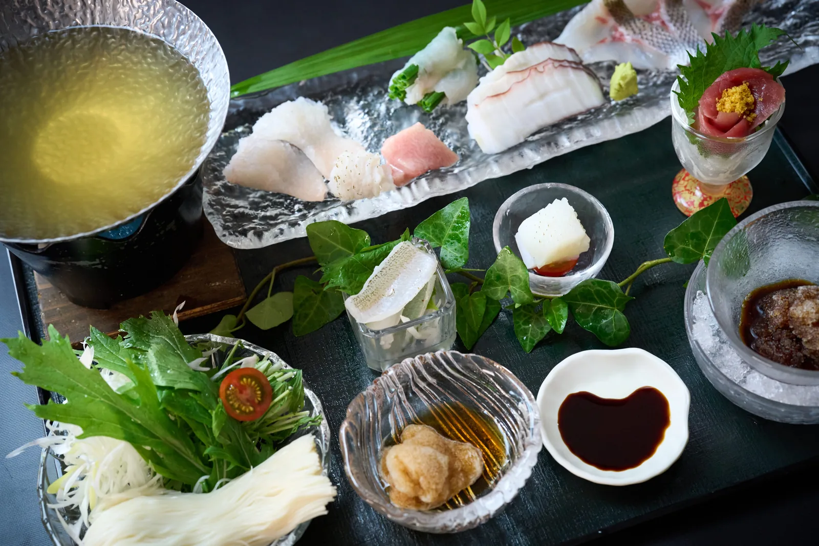 贅沢 刺しゃぶ御膳 写真1