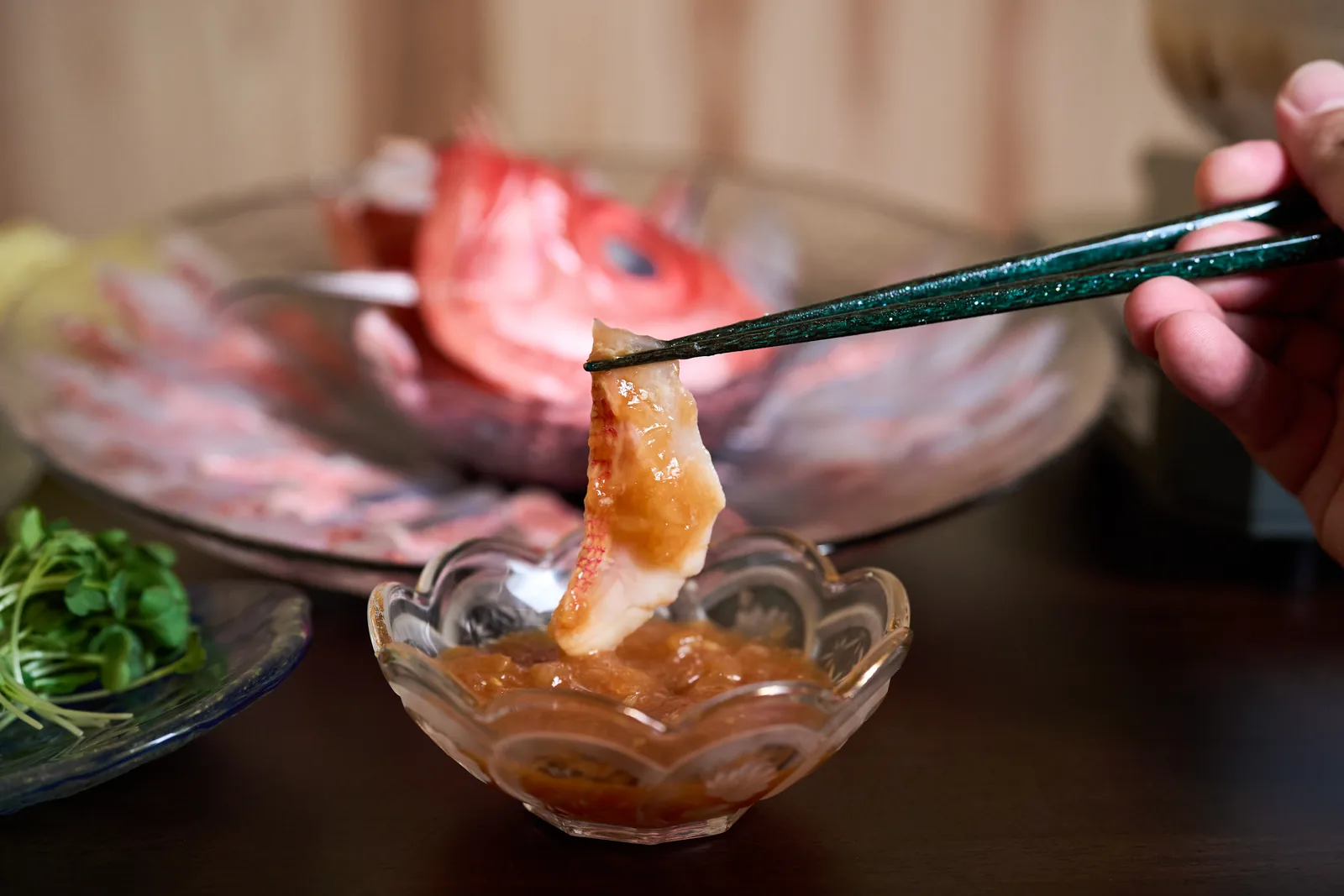平金目のながさき刺しゃぶ ～夏の和華蘭仕立て～ 写真4
