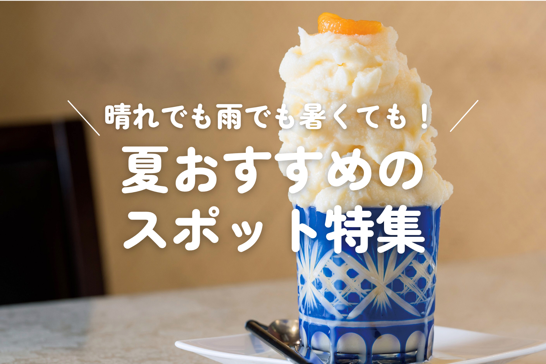 晴れでも雨でも暑くても！夏のおすすめスポット特集