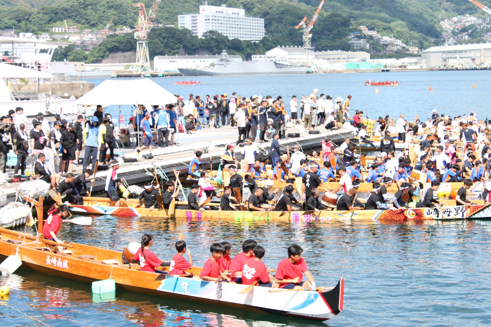 長崎ペーロン選手権大会の運営を事務局として支えました-1