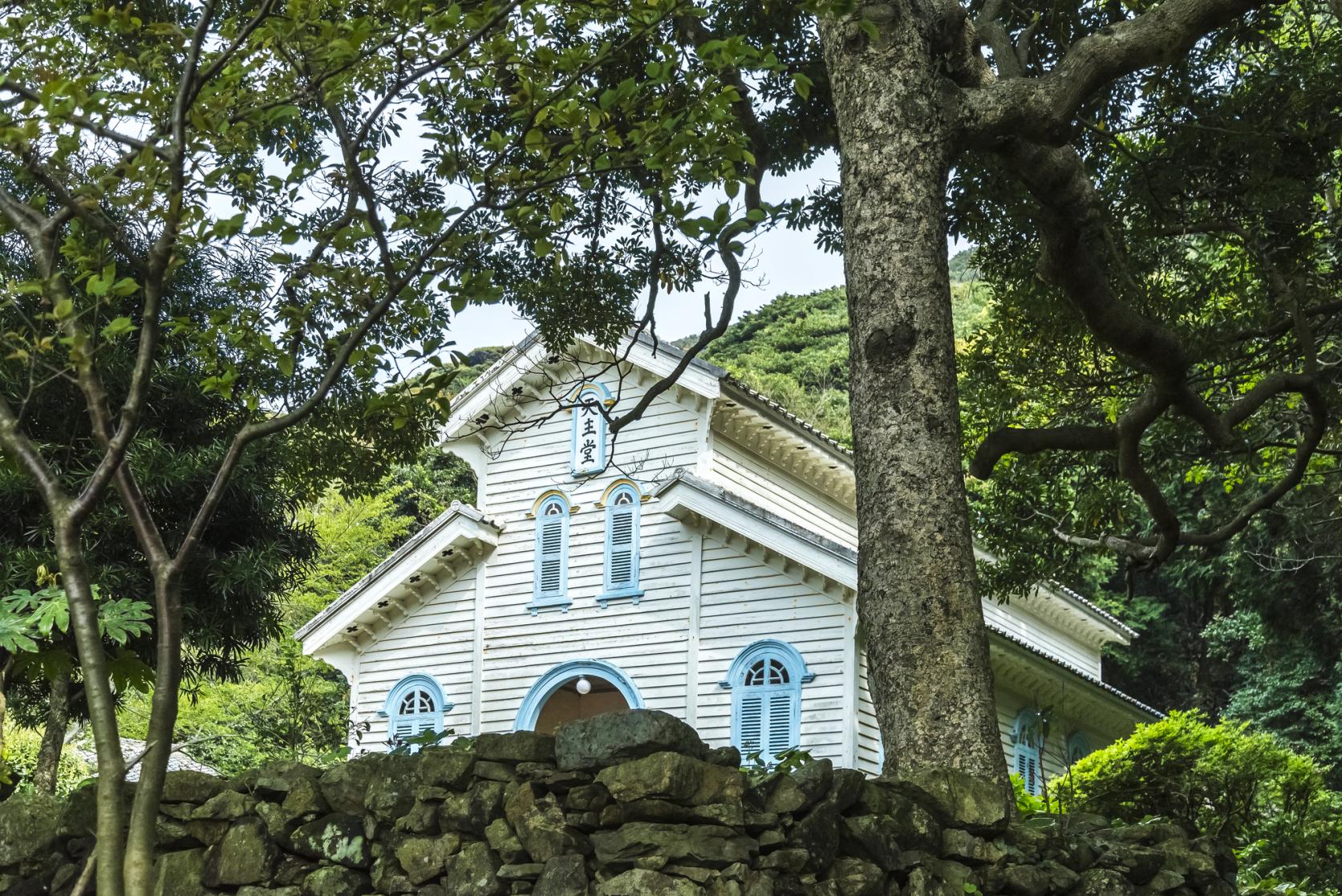 【五島列島】奈留島の江上集落（江上天主堂とその周辺）