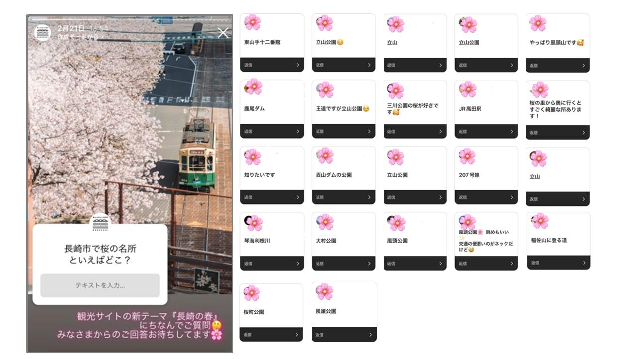 Q2.　Instagramで聞いてみました！　長崎の桜の名所といえば？？-0