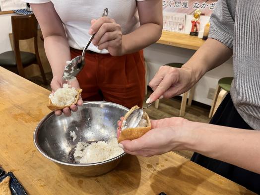 【学習プログラム】長崎ふぐ料理作り体験　③すり身入りちゃんこ鍋＆ふぐ出汁いなり寿司作り-3