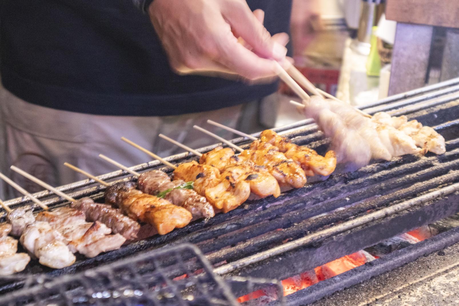 中通りちょいパク散歩 炭火串焼もりや-1