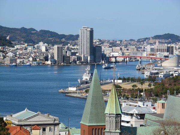 正門から長崎港の素晴らしい眺め-0